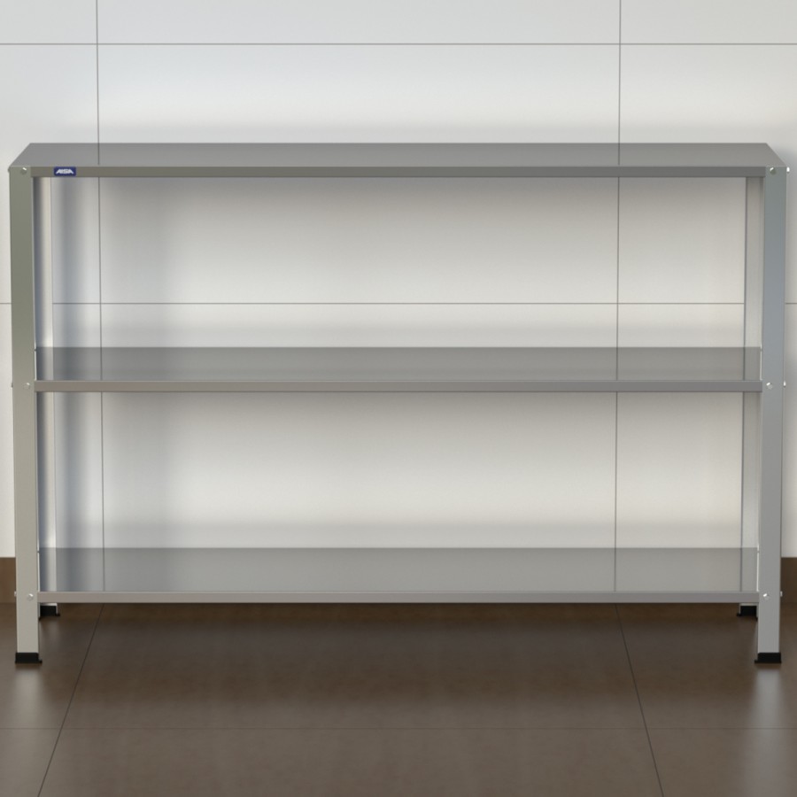 Estante Armário Prateleira Inox 3 Bandejas 400 X 1400 Aisa